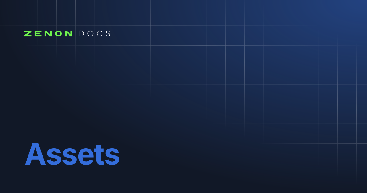 Assets | HyperGrowth | Zenon Docs